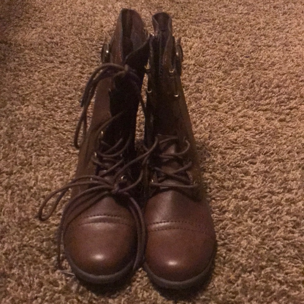 Brown ankle boots